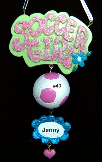 Soccer Christmas Ornament Cool Girls Personalized by RussellRhodes.com
