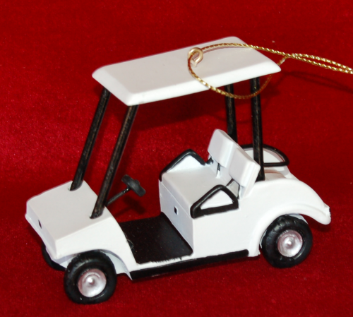 Weekend Pro Golf Cart Christmas Ornament Personalized by RussellRhodes.com