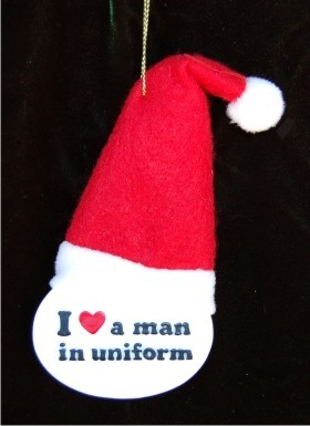 I Love a Man in Uniform Christmas Ornament Personalized by RussellRhodes.com