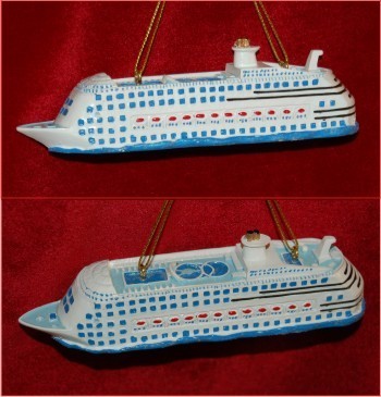 Cruise Ship Master of the Seas Christmas Ornament Personalized by Russell Rhodes