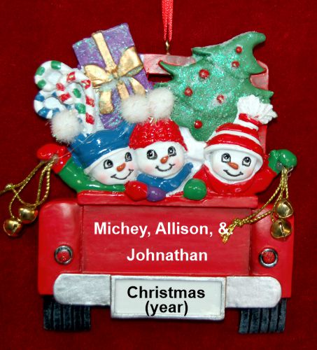 Grandparents Christmas Ornament 3 Grandkids We Got the Tree! Personalized by RussellRhodes.com