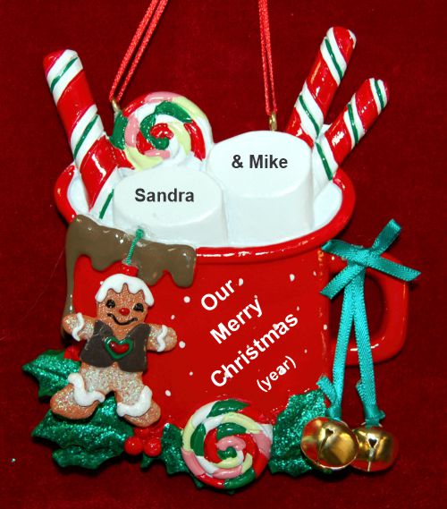 Couples Christmas Ornament Cocoa in the Morning Personalized by RussellRhodes.com
