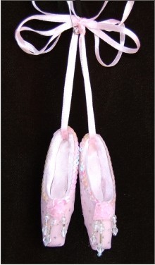 Ballet Slippers Christmas Ornament Personalized by Russell Rhodes