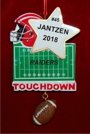 Great Moments in Football Christmas Ornament Personalized by RussellRhodes.com
