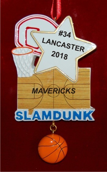 Great Moments in Basketball Christmas Ornament Personalized by Russell Rhodes