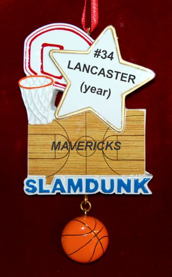 Great Moments in Basketball Christmas Ornament Personalized by RussellRhodes.com