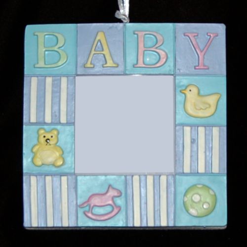 Baby Boy Frame Christmas Ornament Personalized by RussellRhodes.com