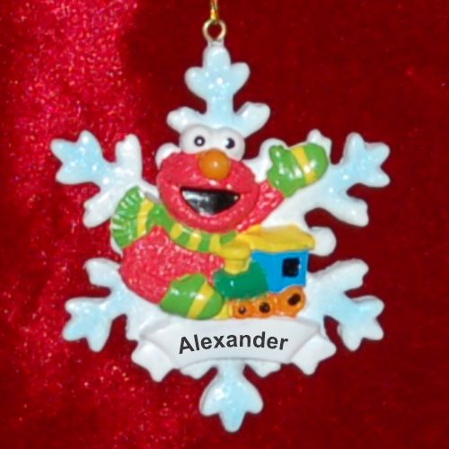 Winter Wonderland Elmo  Christmas Ornament Personalized by RussellRhodes.com