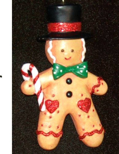 Gingerbread Boy Christmas Ornament Personalized by RussellRhodes.com
