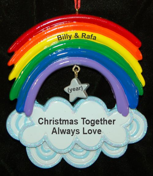 Personalized Gays in Love Christmas Ornament by Russell Rhodes