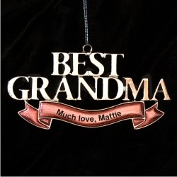 Best Grandma Christmas Ornament Personalized by RussellRhodes.com