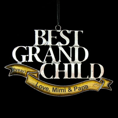 Best Grandchild Christmas Ornament Personalized by RussellRhodes.com