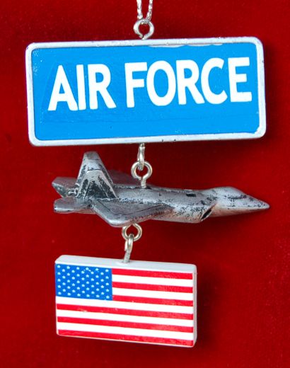 Air Force Christmas Ornament Personalized by RussellRhodes.com