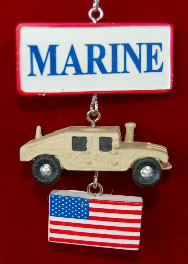 Marines Christmas Ornament Personalized by RussellRhodes.com