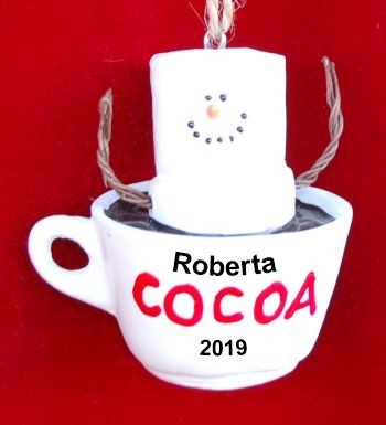 S'Mores Cup of Cocoa Christmas Ornament Personalized by RussellRhodes.com