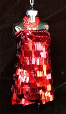 Proud Mary Sequined Dress: Sweet 16?  Prom? Christmas Ornament Personalized by Russell Rhodes