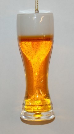 Beer on Tap, Pilsner Glass Christmas Ornament Personalized by RussellRhodes.com