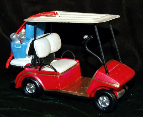 Golf Cart Christmas Ornament Loving the Links Personalized by RussellRhodes.com