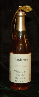 Chardonnay for Lovers of Fine Wine Christmas Ornament Personalized by RussellRhodes.com