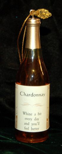 Chardonnay Wine Christmas Ornament Personalized by RussellRhodes.com