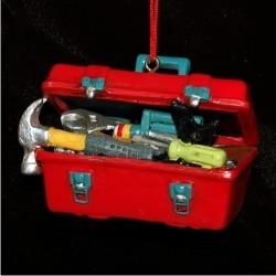 Tool Box Personalized Christmas Ornament Personalized by Russell Rhodes