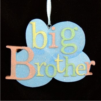 My Big Brother Christmas Ornament Personalized by Russell Rhodes