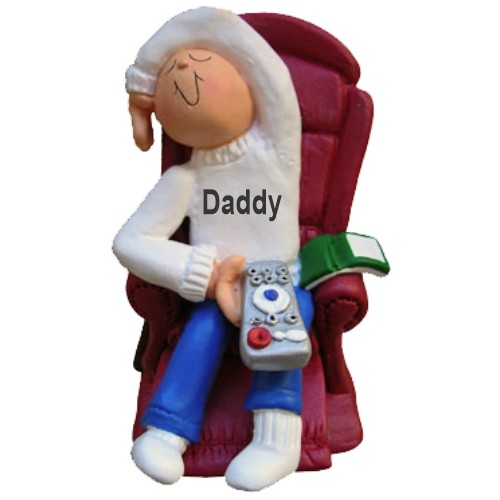 Dad Christmas Ornament Time to Relax Personalized by RussellRhodes.com