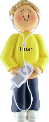 MP3  Ornament Blond Male Personalized by RussellRhodes.com