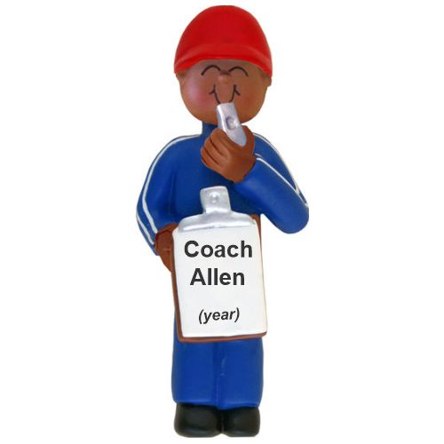 Coach Christmas Ornament African American Male Personalized by RussellRhodes.com