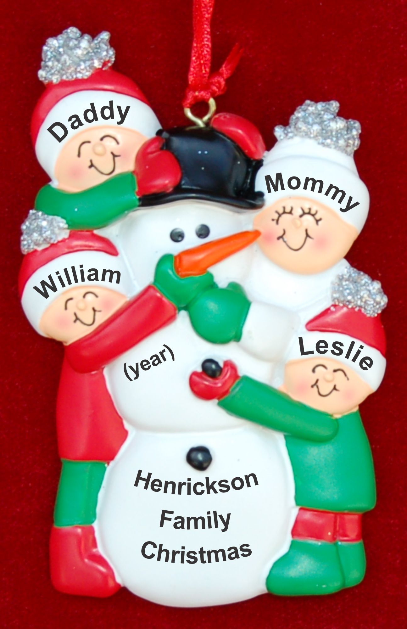 Family Christmas Ornament Making Snowman for 4 by Russell Rhodes