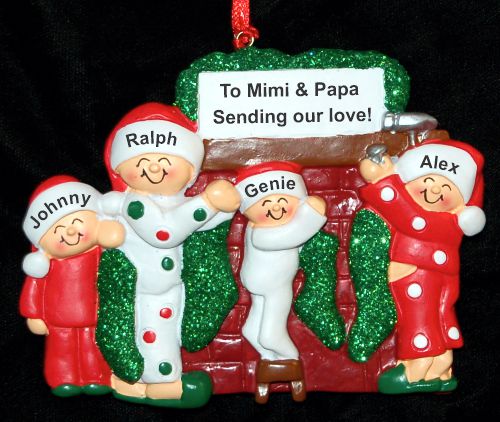 Grandparents Christmas Ornament Winter Morn 4 Grandkids Personalized by RussellRhodes.com