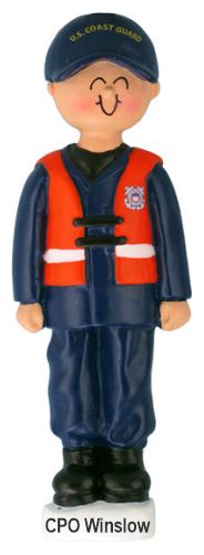 Coast Guard Christmas Ornament Male Personalized by RussellRhodes.com