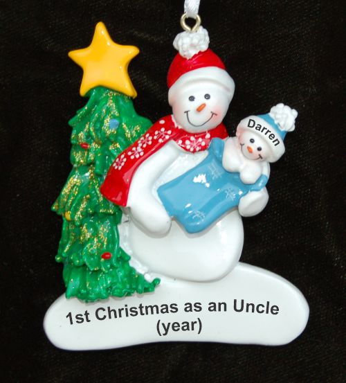 First Christmas as Uncle New Baby Boy Personalized by RussellRhodes.com