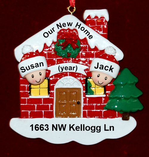 Our New Home Christmas Ornament Personalized by RussellRhodes.com