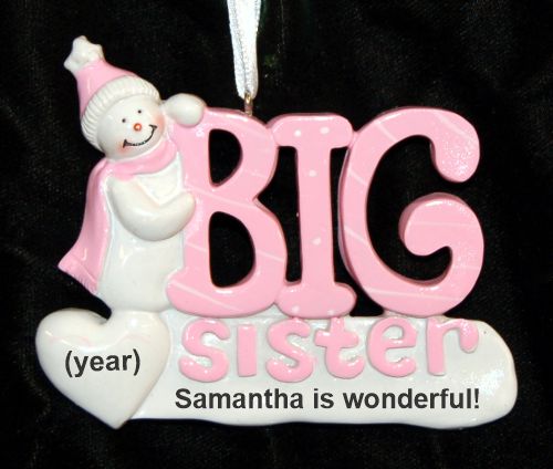 Big Sister Christmas Ornament Personalized by RussellRhodes.com