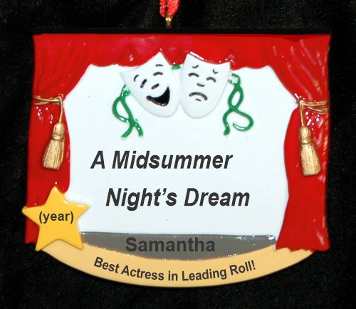 Acting & Drama Christmas Ornament Personalized by RussellRhodes.com