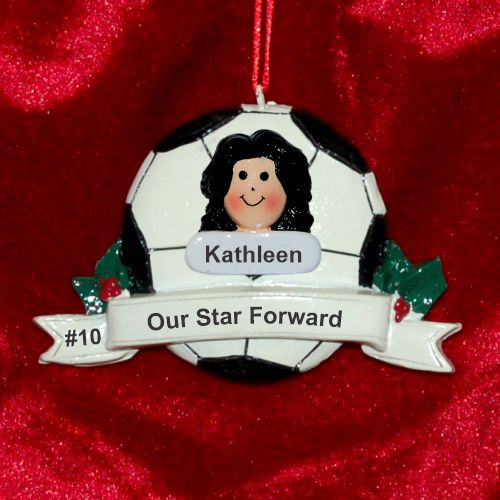 Soccer Ornament for Girl or Boy Personalized by RussellRhodes.com