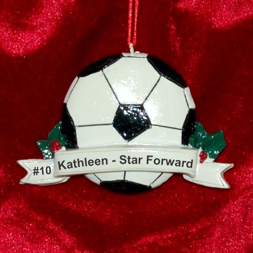 Soccer Christmas Ornament Game Day Personalized by RussellRhodes.com