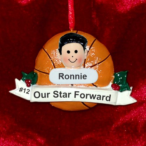 Basketball Ornament for Girl or Boy Personalized by RussellRhodes.com