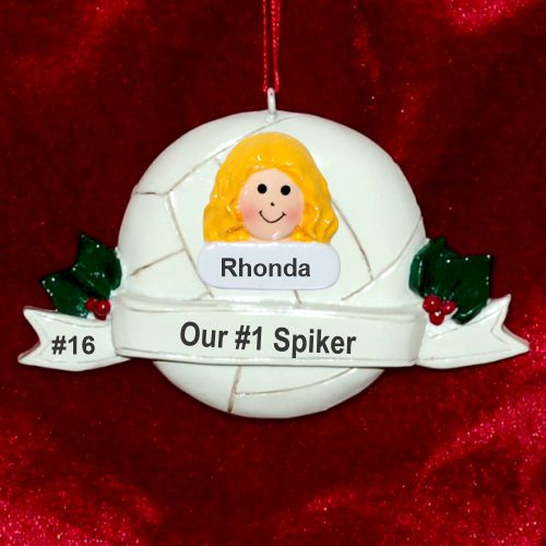 Volleyball Ornament for Girl or Boy Personalized by RussellRhodes.com