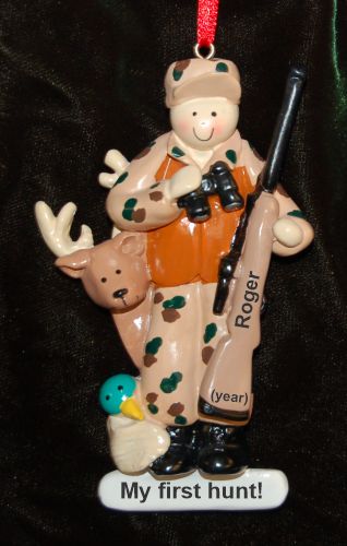 My First Deer Christmas Ornament Male Personalized by RussellRhodes.com