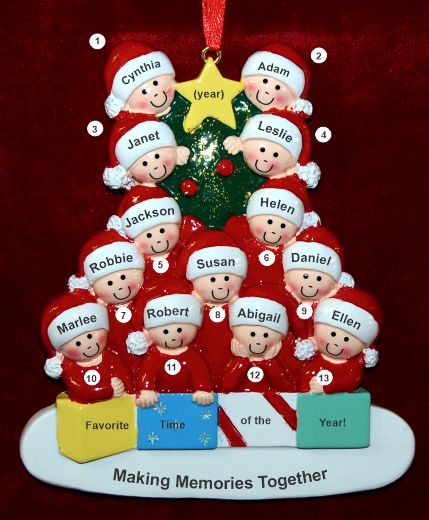 Family Reunion Christmas Ornament All Together for 13 Personalized by RussellRhodes.com