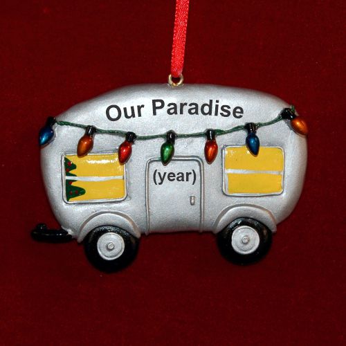 Holiday Camper Christmas Ornament Personalized by RussellRhodes.com