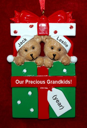 Grandparents Christmas Ornament Hugs & Cuddles 2 Grandkids Personalized by RussellRhodes.com