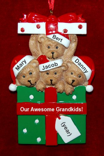 Grandparents Christmas Ornament Hugs & Cuddles 4 Grandkids Personalized by RussellRhodes.com