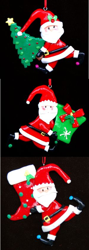 Celebrate Christmas with Santa Christmas Ornament Personalized by RussellRhodes.com