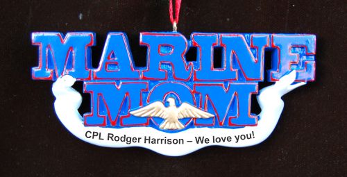 Marine Christmas Ornament for Mom Personalized by RussellRhodes.com