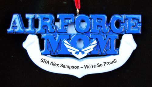 Air Force Christmas Ornament for Mom Personalized by RussellRhodes.com