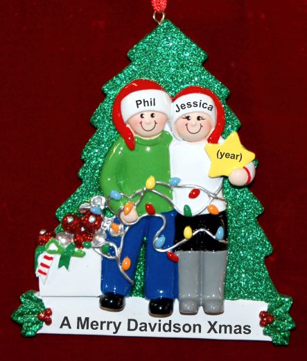 Couples Christmas Ornament Let's Decorate Personalized by RussellRhodes.com
