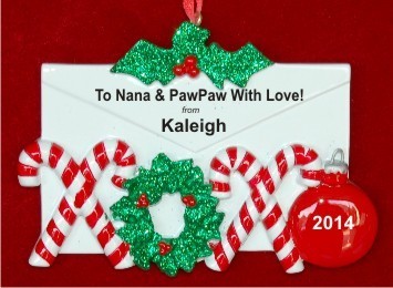 Christmas Love Letter Christmas Ornament Personalized by RussellRhodes.com